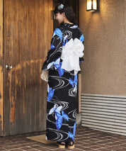 川口ゆりな コラボ浴衣 ユリシスの幻想夜 4点セット(浴衣・兵児帯・腰紐×2)