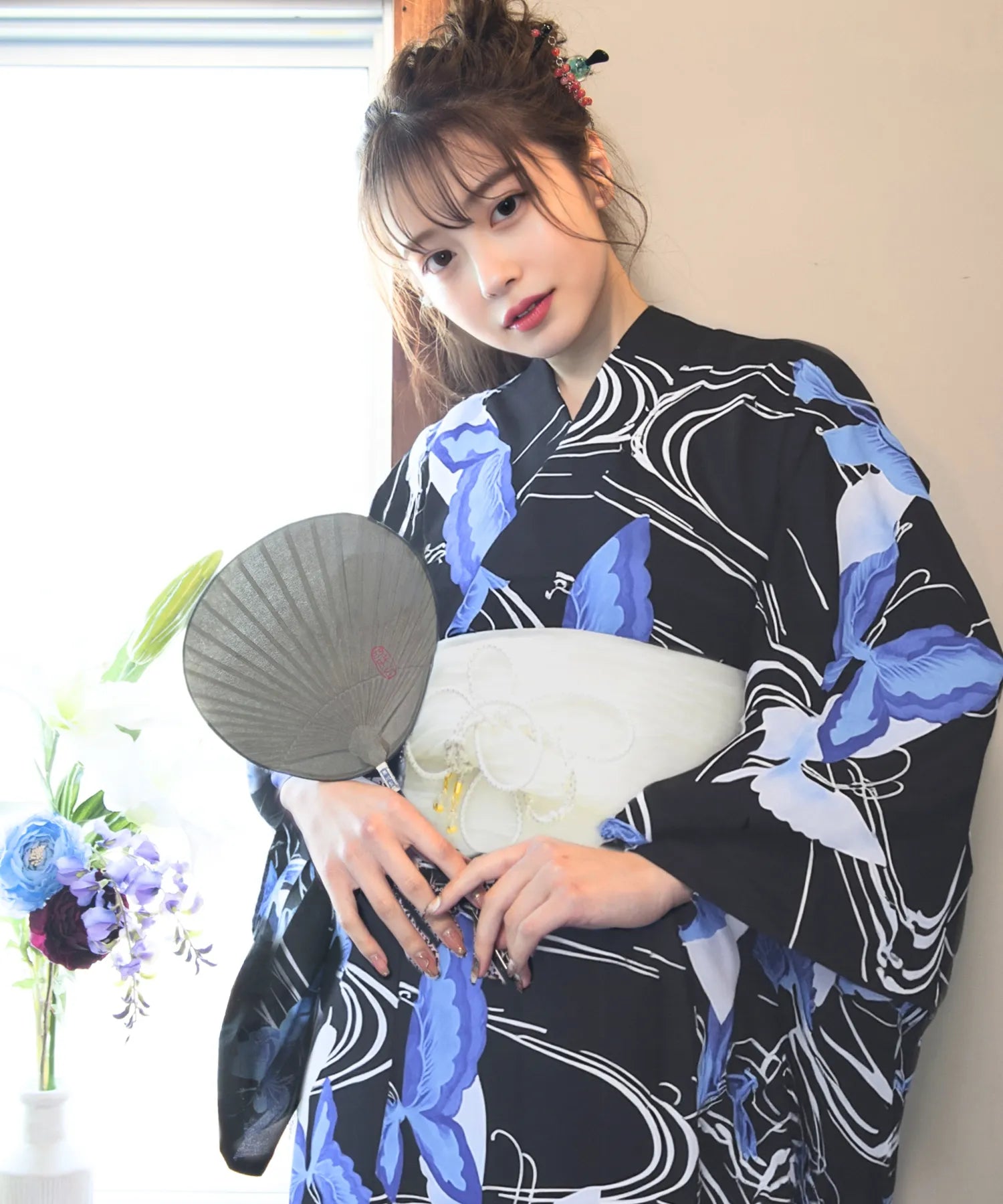 ユリシスの幻想夜 4点セット(浴衣・兵児帯・腰紐×2)