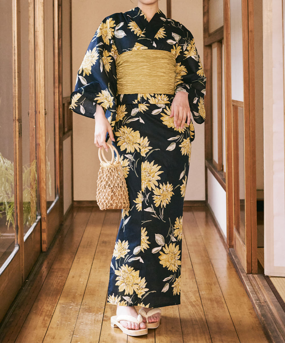 りん様専用 ひまわり 浴衣 浴衣ワンピースひまわり柄 ひまわり 浴衣 柄