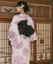 川口ゆりな コラボ浴衣 花風アンティーク 4点セット(浴衣・兵児帯・腰紐×2)