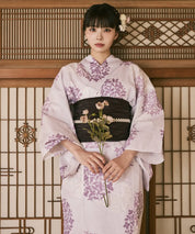 川口ゆりな コラボ浴衣 花風アンティーク 4点セット(浴衣・兵児帯・腰紐×2)