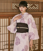 川口ゆりな コラボ浴衣 花風アンティーク 4点セット(浴衣・兵児帯・腰紐×2)