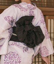 川口ゆりな コラボ浴衣 花風アンティーク 4点セット(浴衣・兵児帯・腰紐×2)