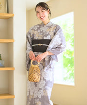 夏花浴衣 和花の柔香 4点セット(浴衣・兵児帯・腰紐×2)