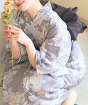 夏花浴衣 和花の柔香 4点セット(浴衣・兵児帯・腰紐×2)