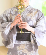 夏花浴衣 和花の柔香 4点セット(浴衣・兵児帯・腰紐×2)