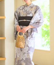 夏花浴衣 和花の柔香 4点セット(浴衣・兵児帯・腰紐×2)