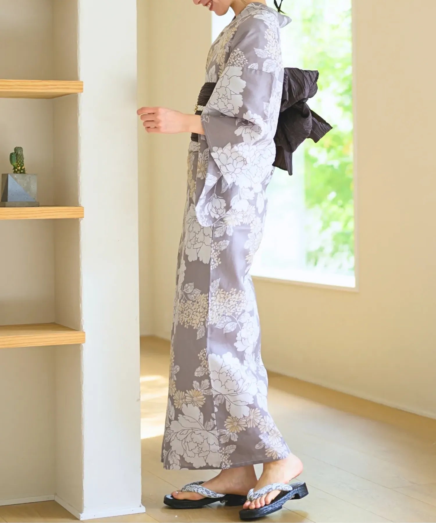 夏花浴衣 和花の柔香 4点セット(浴衣・兵児帯・腰紐×2)