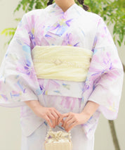 夏恋浴衣 マーガレットの花便り 下駄付き5点セット(浴衣・兵児帯・腰紐×2・下駄)