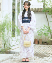 夏恋浴衣 優夢花の秘密 下駄付き5点セット(浴衣・兵児帯・腰紐×2・下駄)