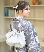 夏宵浴衣 菊芍優音 下駄付き5点セット(浴衣・兵児帯・腰紐×2・下駄)