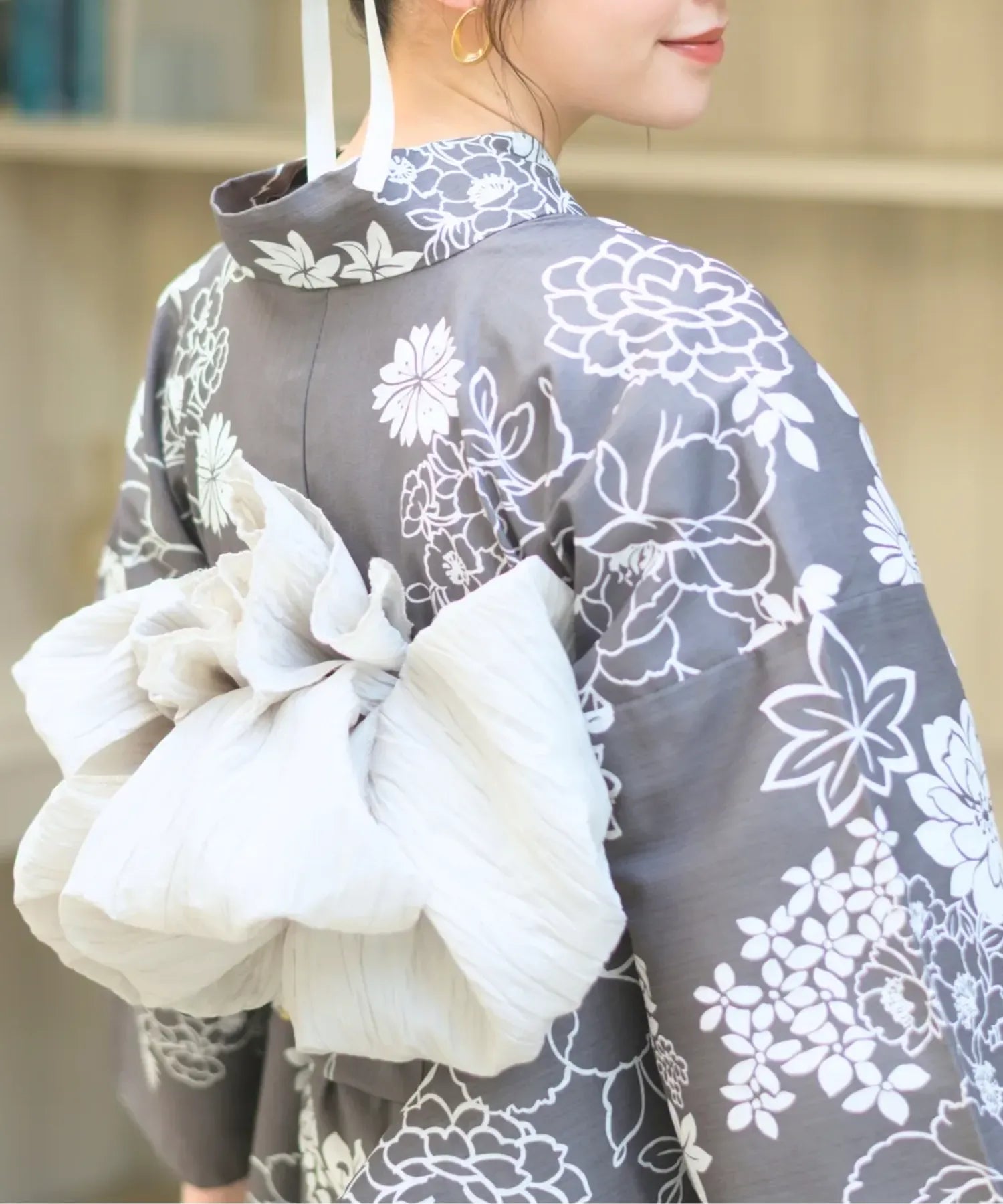 夏宵浴衣 菊芍優音 下駄付き5点セット(浴衣・兵児帯・腰紐×2・下駄)