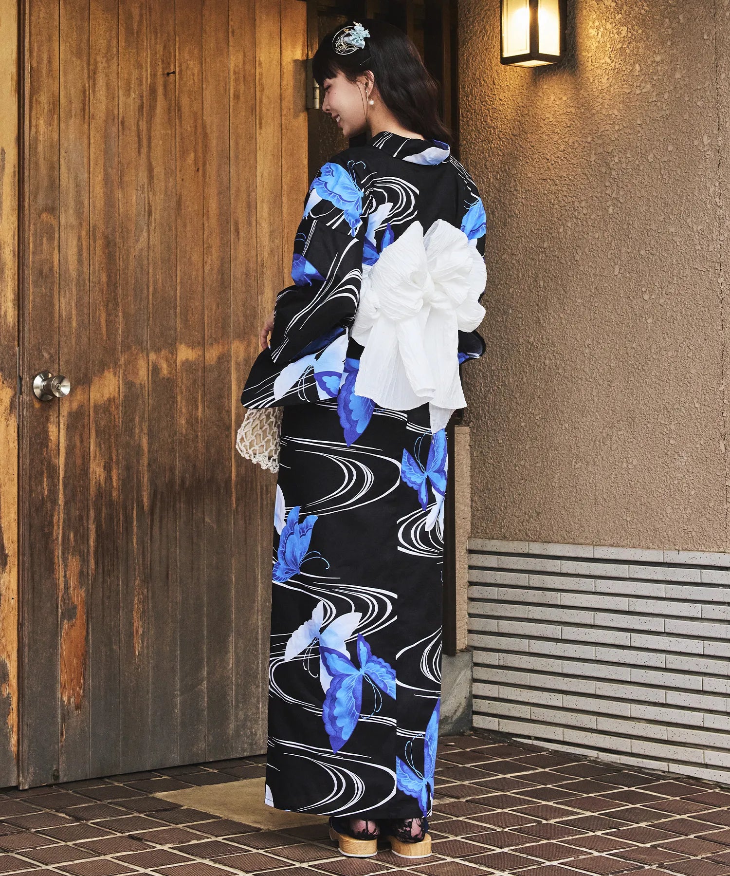 川口ゆりな コラボ浴衣 ユリシスの幻想夜 下駄付き5点セット(浴衣・兵児帯・腰紐×2・下駄)