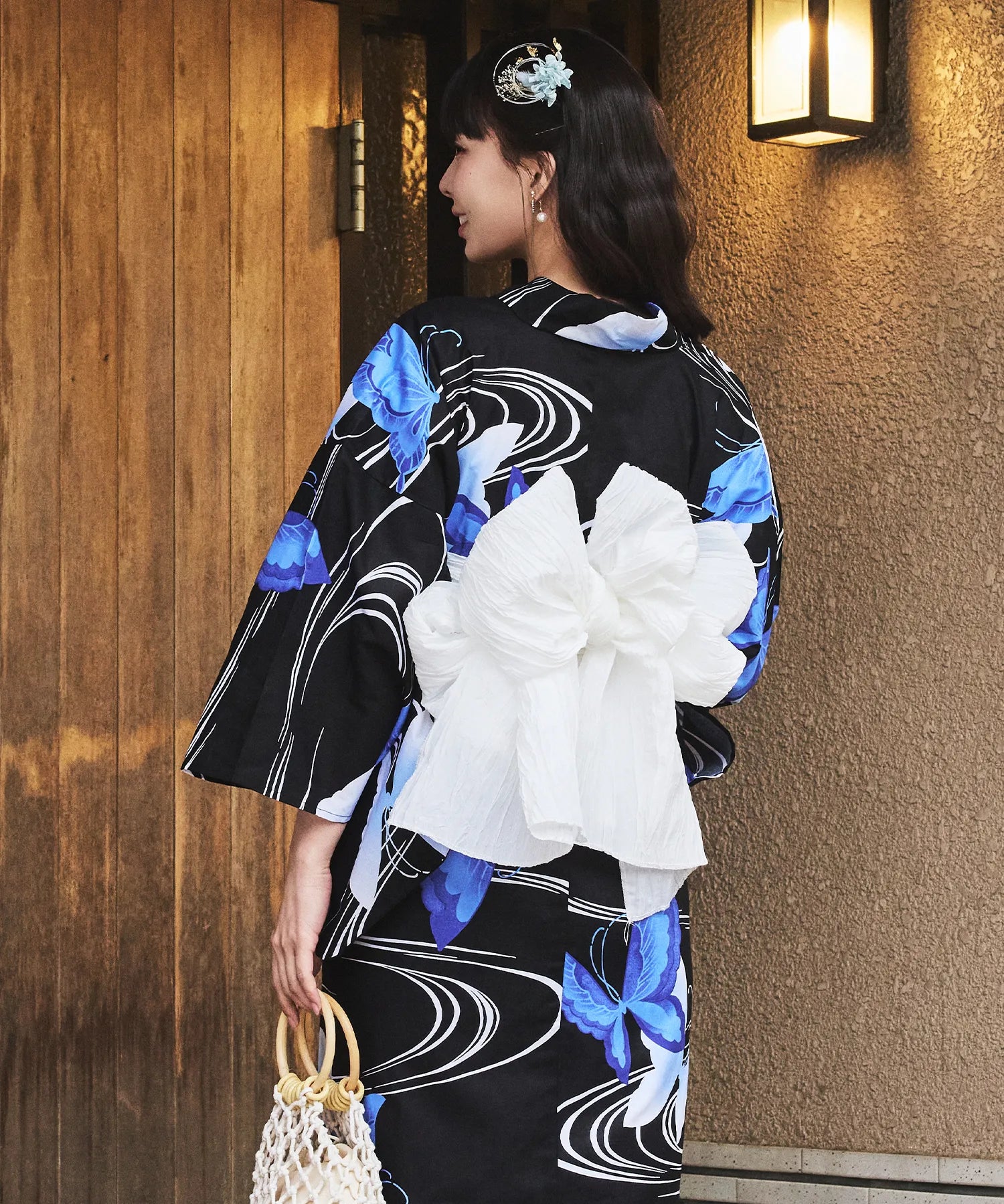川口ゆりな コラボ浴衣 ユリシスの幻想夜 下駄付き5点セット(浴衣・兵児帯・腰紐×2・下駄)