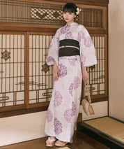 川口ゆりな コラボ浴衣 花風アンティーク 下駄付き5点セット(浴衣・兵児帯・腰紐×2・下駄)
