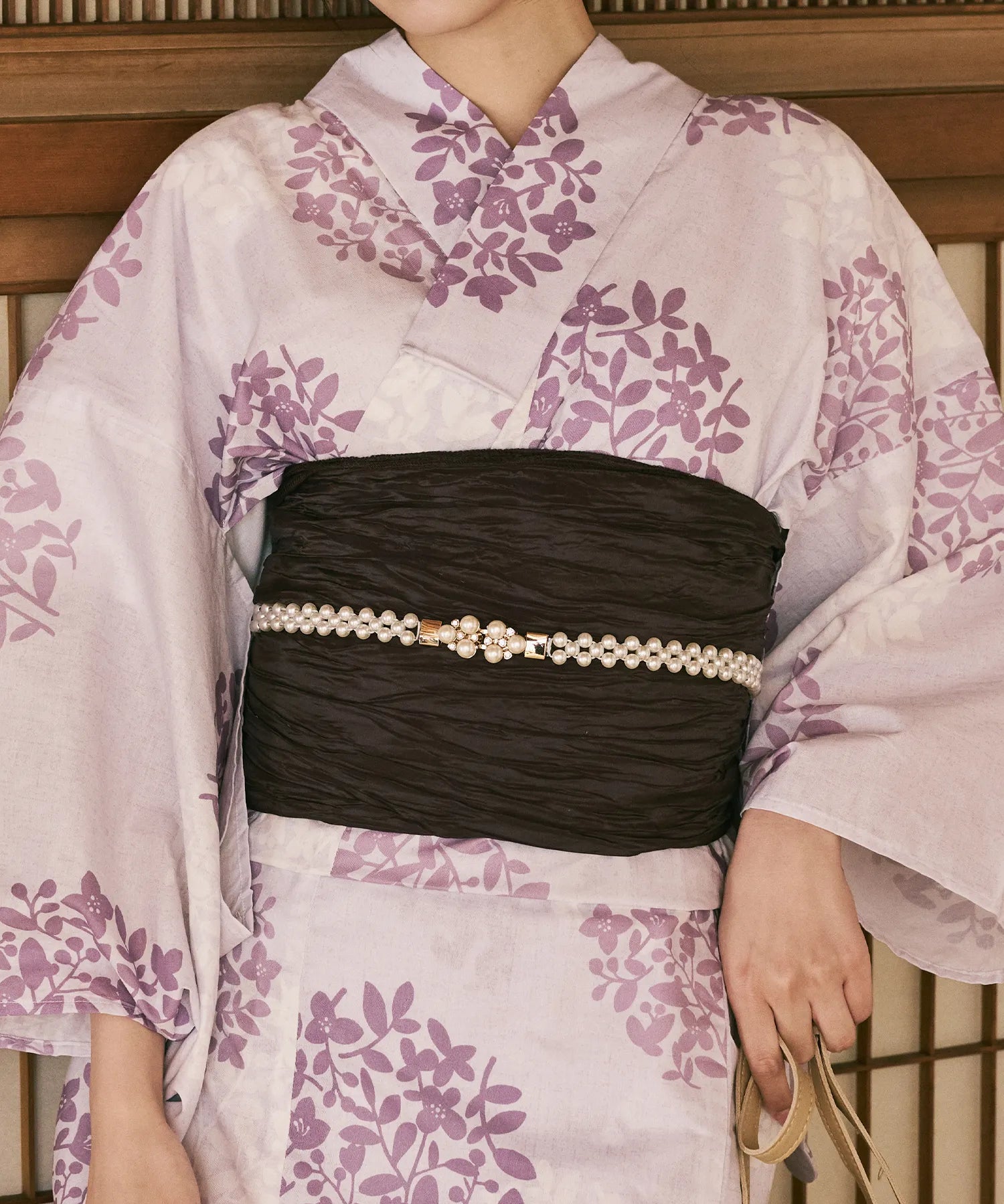 川口ゆりな コラボ浴衣 花風アンティーク 下駄付き5点セット(浴衣・兵児帯・腰紐×2・下駄)