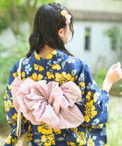 夕涼浴衣 星夜の花姫 二部式3点セット(上衣・下衣・兵児帯)