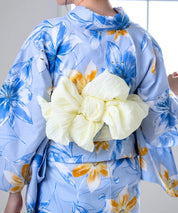 夏花浴衣 夏紋涼花 4点セット(浴衣・兵児帯・腰紐×2)